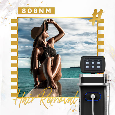 2-100J/cm2 Diode Laser Hair Removal Machine 3 Wavelength For Commercial